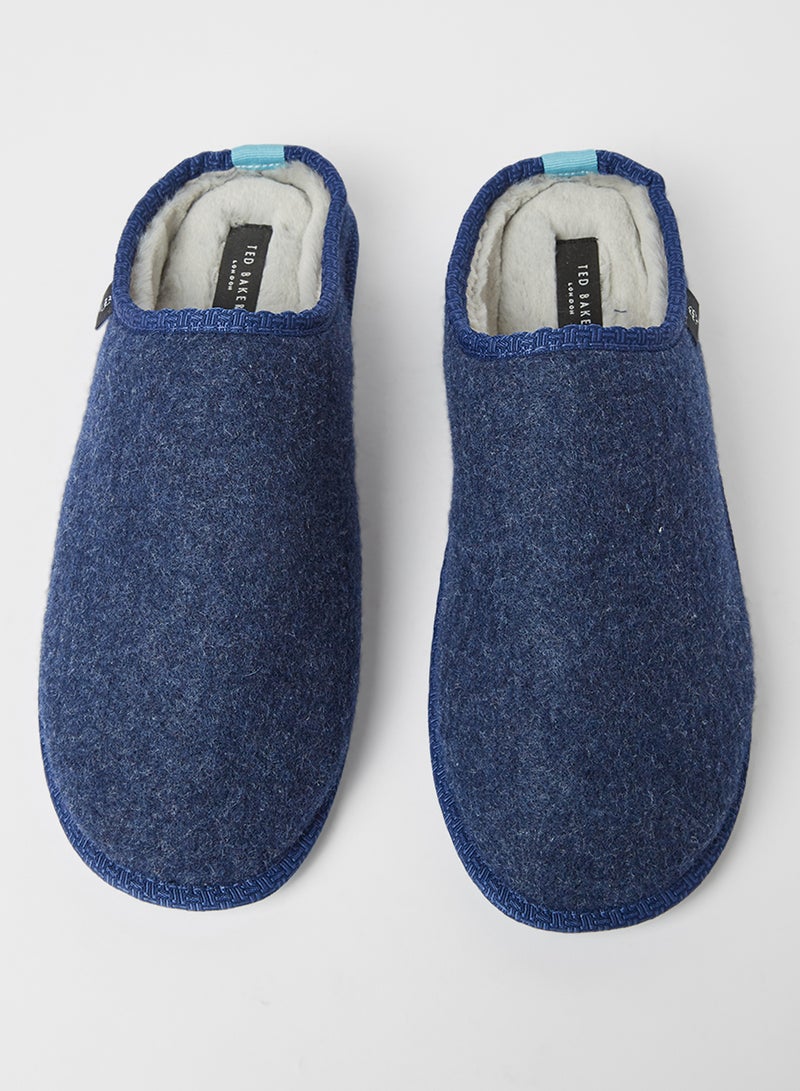 Ted Baker - Simonn Felt Mule Slippers Blue - Image 1