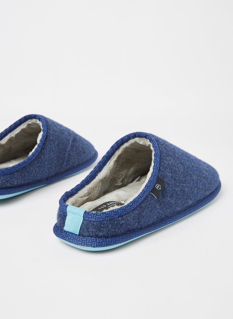 Ted Baker - Simonn Felt Mule Slippers Blue - Image 1