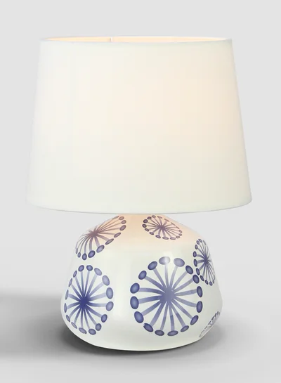 Switch Caisearbhan Ceramic Table Lamp Unique Luxury Quality Material for the Perfect Stylish Home  AT16106 Blue/Off White 21.5 x 29.5 Blue/Off White