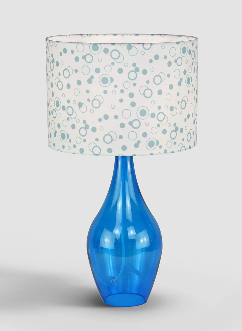 Switch Vial Glass Table Lamp Unique Luxury Quality Material for the Perfect Stylish Home LT2105 Blue 24 x 43