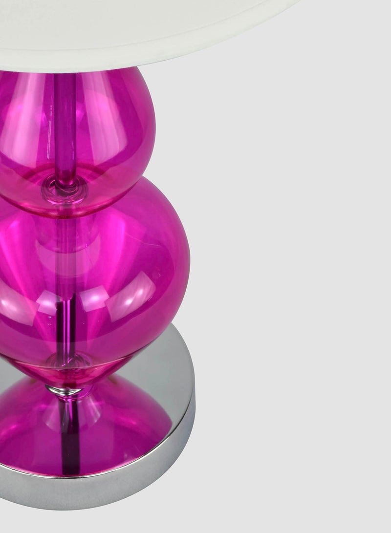 Switch Teardrop Glass Table Lamp Unique Luxury Quality Material for the Perfect Stylish Home LT3113 Lilac/Off White 24 x 50 Lilac/Off White - Image 4