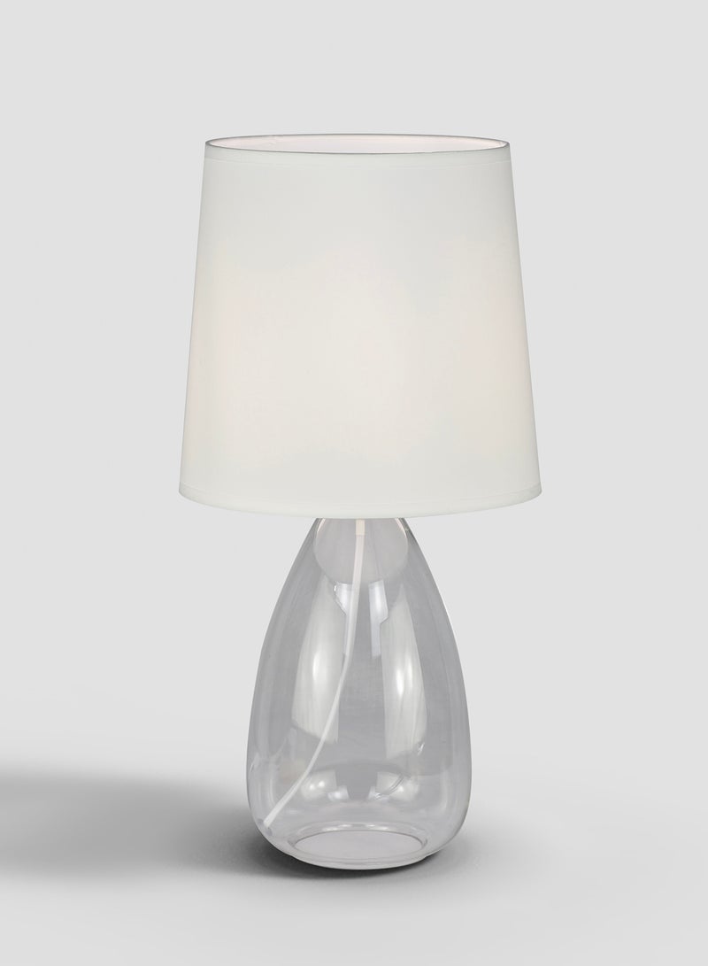 Bouteille Glass Table Lamp Unique Luxury Quality Material for the Perfect Stylish Home LT4100 Clear/Off White 23 x 45.5 Clear/Off White