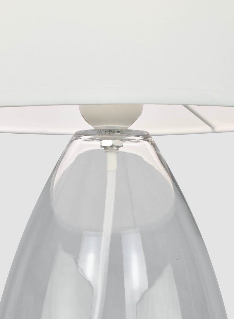 Bouteille Glass Table Lamp Unique Luxury Quality Material for the Perfect Stylish Home LT4100 Clear/Off White 23 x 45.5 Clear/Off White
