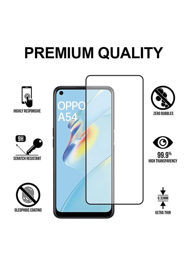 ثيودور لاصقة حماية للشاشة من الزجاج المقوى لهاتف أوبو A54 أسود - Image 2