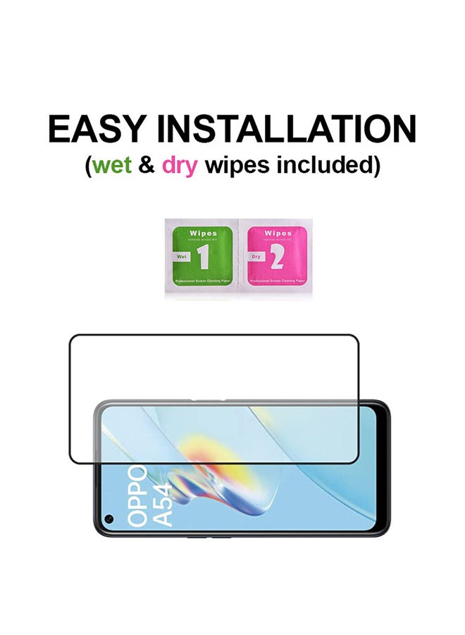 ثيودور لاصقة حماية للشاشة من الزجاج المقوى لهاتف أوبو A54 أسود - Image 3