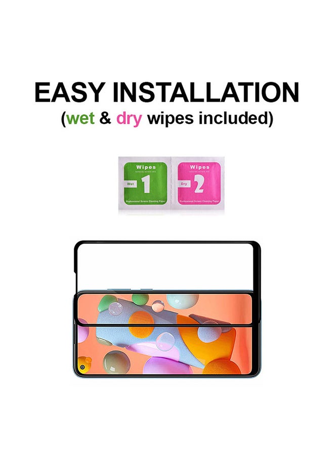 ثيودور لاصقة حماية للشاشة من الزجاج المقوى لهاتف سامسونج جالاكسي A11 أسود - Image 3