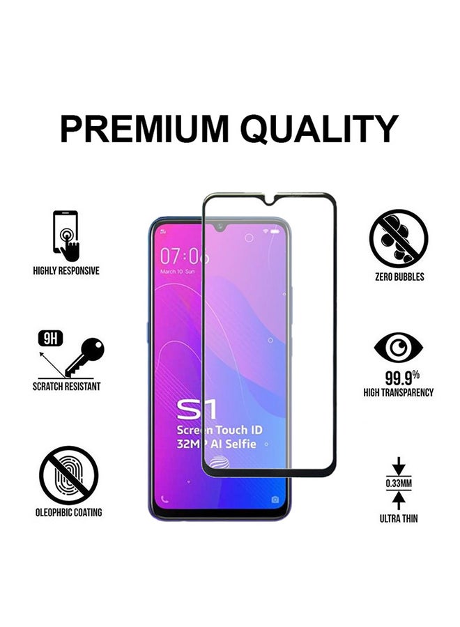 Theodor Tempered Glass Screen Protector For Vivo S1 Black - Image 2
