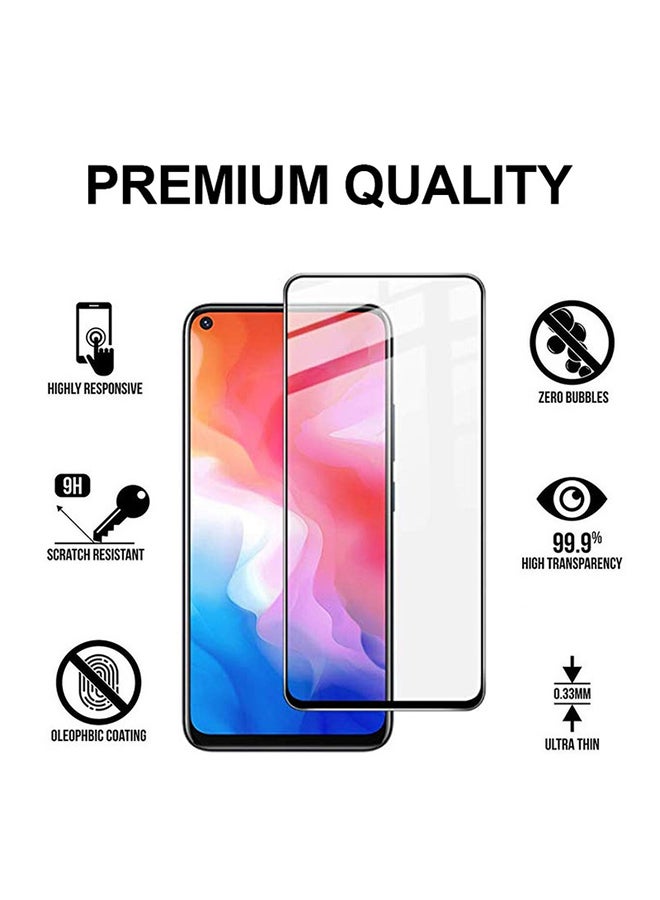 ثيودور لاصقة حماية للشاشة من الزجاج المقوى لهاتف فيفو Y30 أسود - Image 2