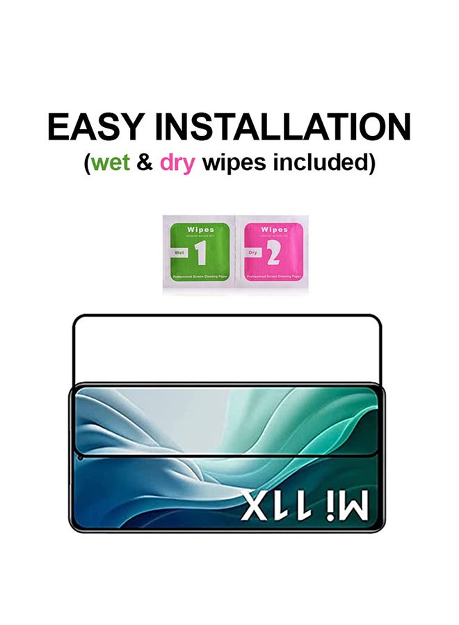 Theodor Tempered Glass Screen Protector For Xiaomi Mi 11X Black - Image 3