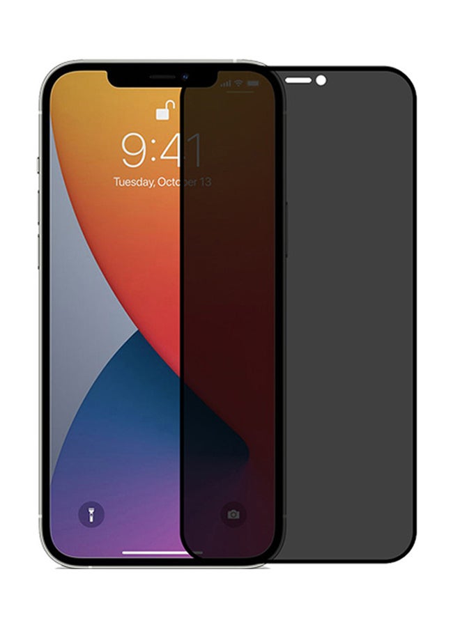 Theodor Privacy Anti-Spy Tempered Glass Screen Protector For iPhone 12 Mini Black - Image 1