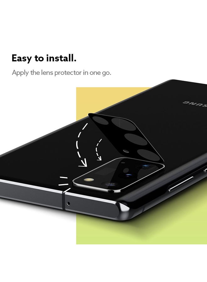 Theodor Tempered Glass Camera Protector Shield For Samsung Galaxy Note 20 Black - Image 4