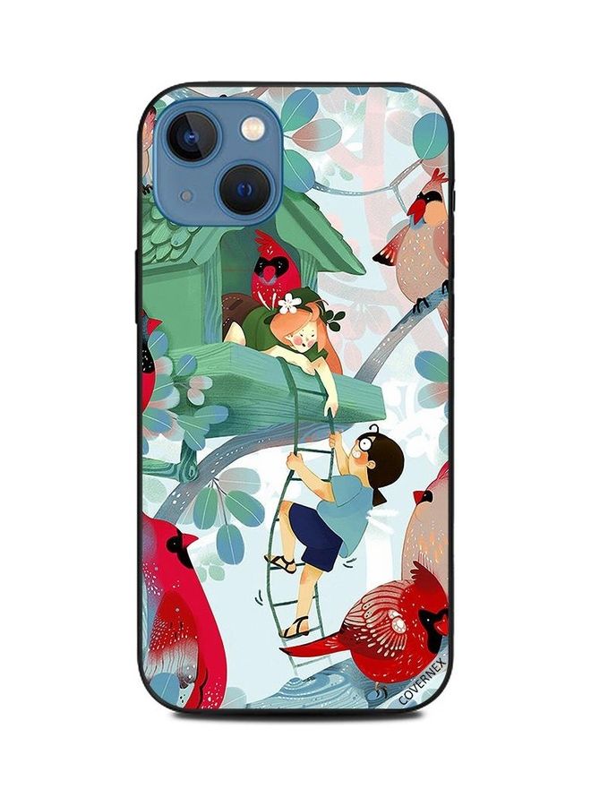 Covernex - Kids Playing On Tree House Printed Protective Case Cover For Apple iPhone 13 Multicolour - Image 1