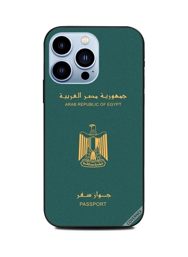 Covernex Apple iPhone 13 Pro Protective Case Cover Printed Featuring Egypt Passport DESIGN_1298 - Image 1