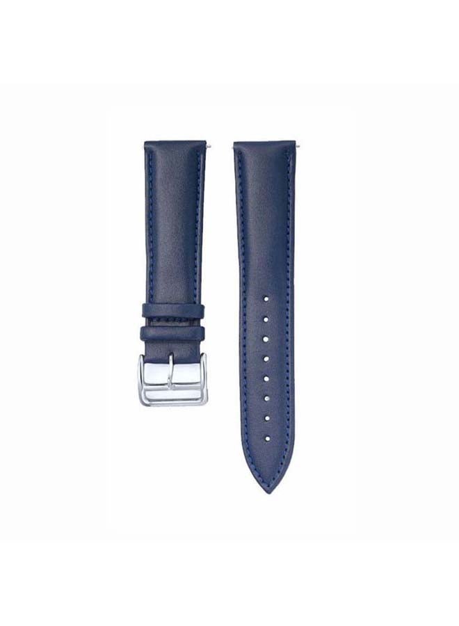 بيرفيي سوار بديل من الجلد الطبيعي مقاس 22 مم لساعة هواوي GT2 برو أزرق - Image 2