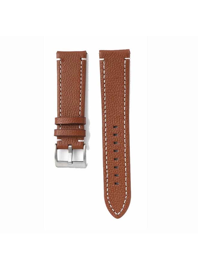 بيرفيي سوار بديل من الجلد الطبيعي لساعة هواوي GT2 برو بني - Image 2