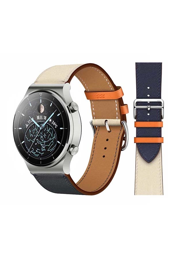 Perfii Replacement Band For Huawei Watch GT2 Pro Indigo Cream - Image 1