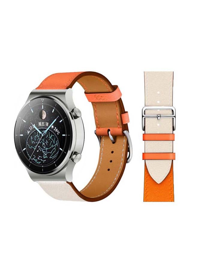 Perfii Replacement Band For Huawei Watch GT2 Pro Orange Cream - Image 1
