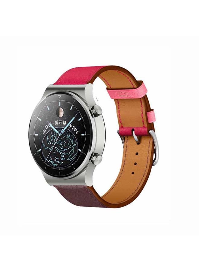 Perfii Replacement Band For Huawei Watch GT2 Pro Wine Red - Image 2