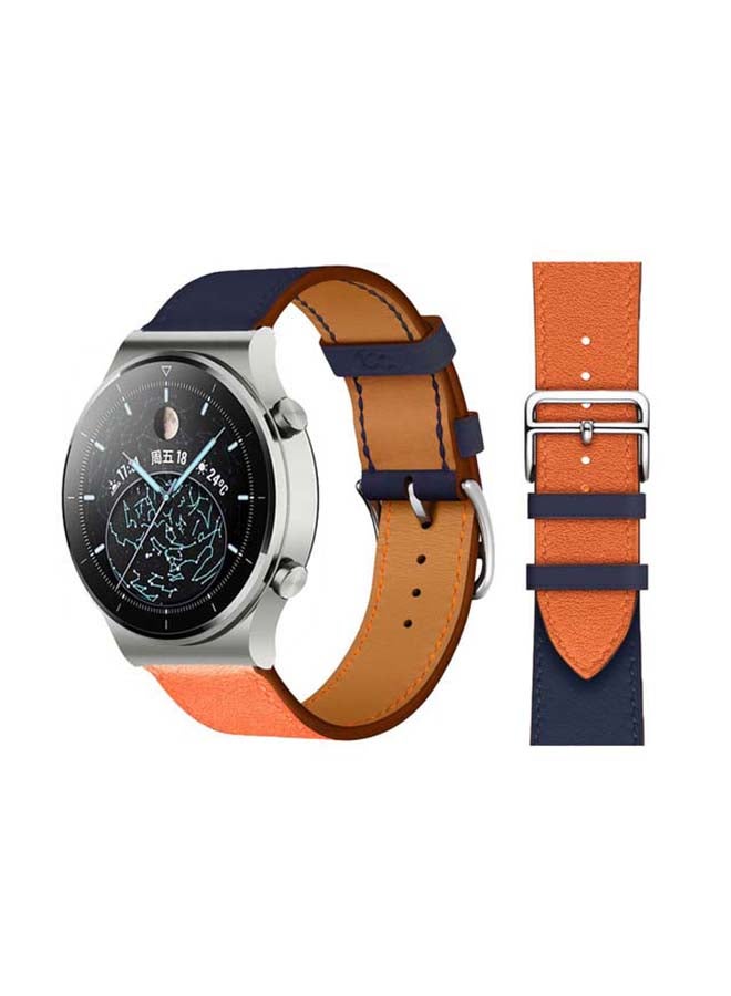 Perfii Replacement Band For Huawei Watch GT2 Pro Indigo Orange - Image 1