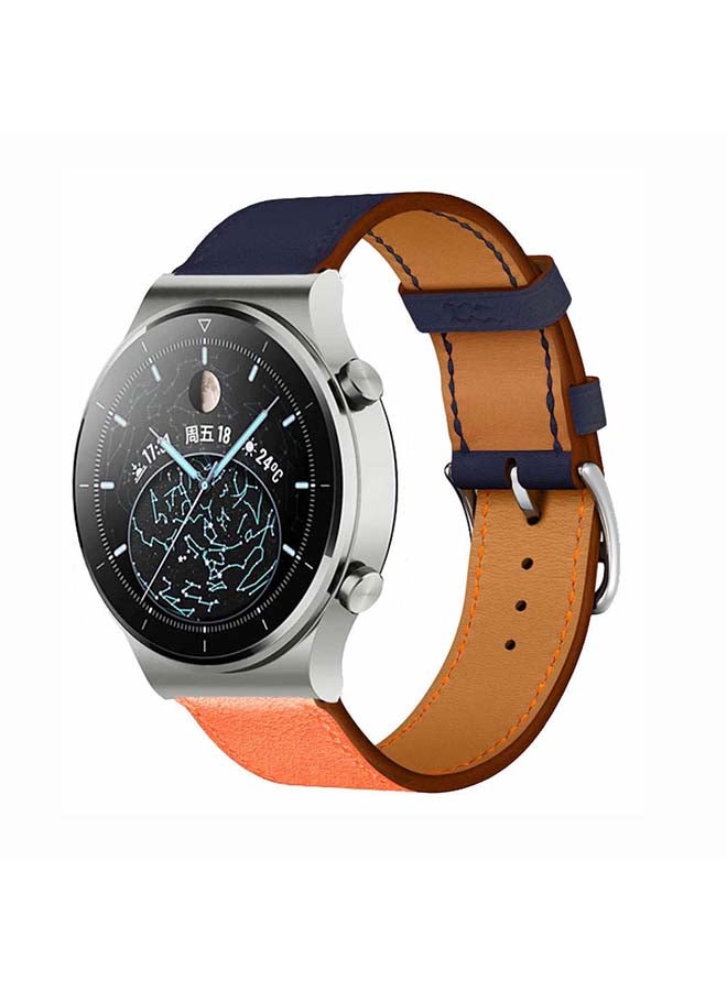 Perfii Replacement Band For Huawei Watch GT2 Pro Indigo Orange - Image 2