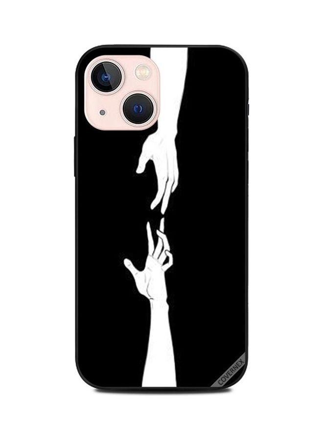 كوفرنيكس غطاء حماية واقٍ بطبعة بتصميم أصابع متلامسة لهاتف أبل آيفون 13 ميني متعدد الألوان - Image 1