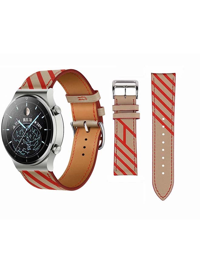 Perfii Replacement Band For Huawei Watch GT2 Pro Apricot Red - Image 1
