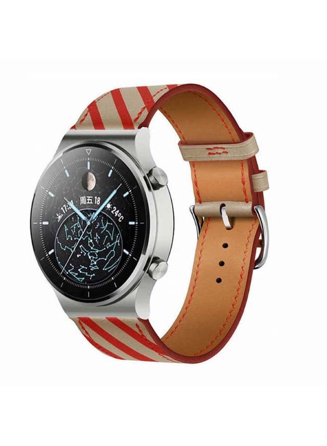 Perfii Replacement Band For Huawei Watch GT2 Pro Apricot Red - Image 2