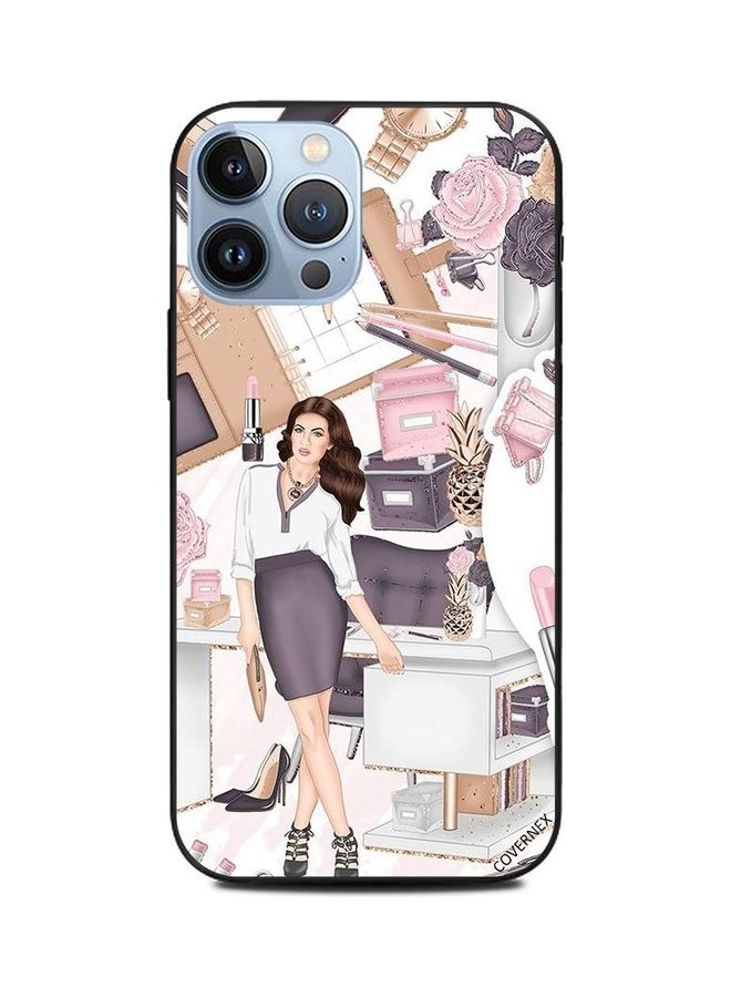 Girl Boss And Hobbies Printed Protective Case Cover For Apple iPhone 13 Pro Max Multicolour