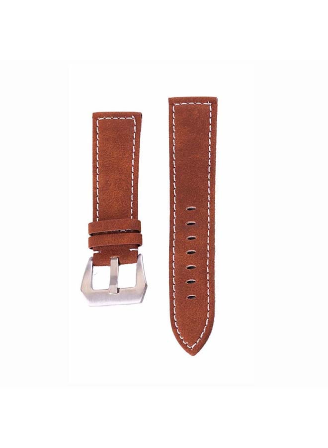 Perfii Washed Replacement Band For Huawei Watch GT2 Pro Yellowish Brown - Image 2