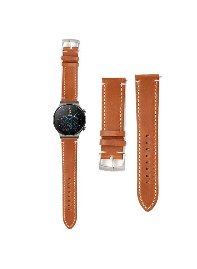 Perfii Replacement Band For Huawei Watch GT2 Pro Brown - Image 1