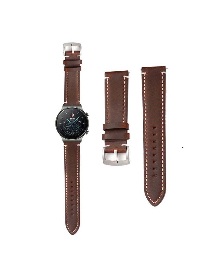 Perfii Replacement Band For Huawei Watch GT2 Pro Dark Brown - Image 1