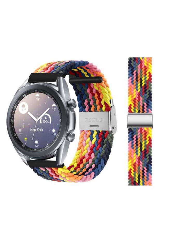Perfii Adjustable Braided Solo Loop Band For Samsung Galaxy Watch 3 Multicolour  - Image 1