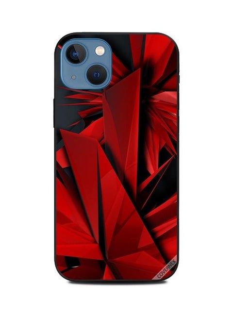 Broken Glass Abstract Printed Protective Case Cover For Apple iPhone 13 Multicolour