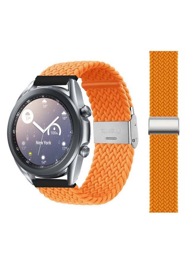 Perfii Adjustable Braided Solo Loop Band For Samsung Galaxy Watch 3 Spicy Orange  - Image 1