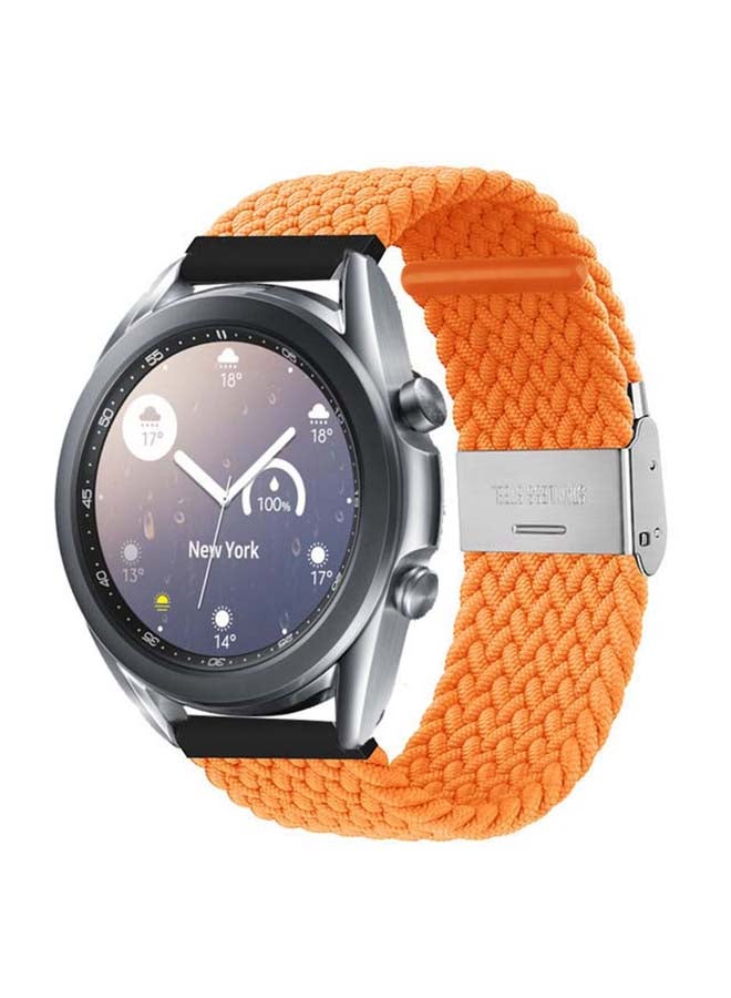 Perfii Adjustable Braided Solo Loop Band For Samsung Galaxy Watch 3 Spicy Orange  - Image 2