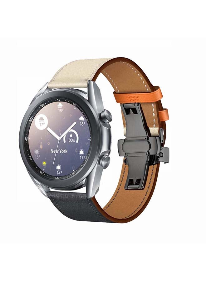 بيرفيي سوار بديل لساعة سامسونج جالاكسي 3 . نيلي/كريمي - Image 2