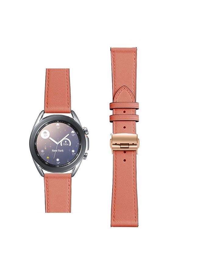 Perfii Replacement Band For Samsung Galaxy Watch3 Jacinth Orange - Image 1