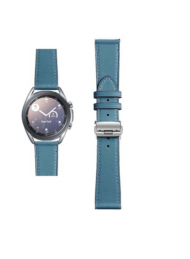 Perfii Replacement Band For Samsung Galaxy Watch3 Peacock Blue - Image 1