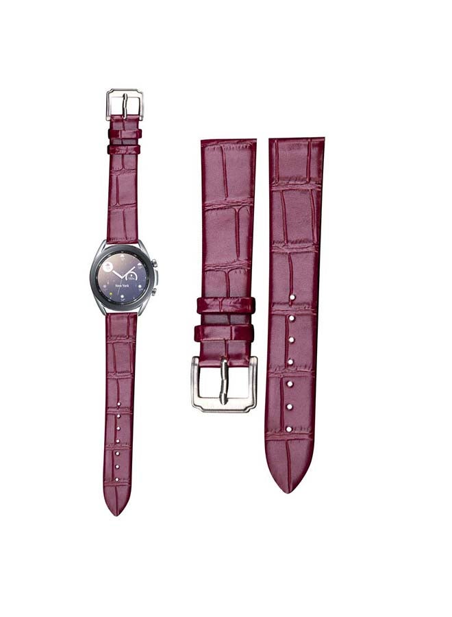 بيرفيي سوار بديل لساعة سامسونج جالاكسي 3 . بورغندي - Image 1