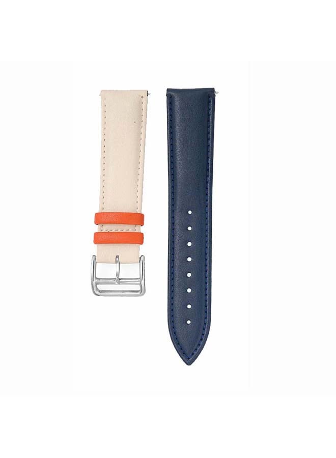 Perfii Genuine Leather Replacement Band for Samsung Galaxy Watch3 41mm Multicolour - Image 2