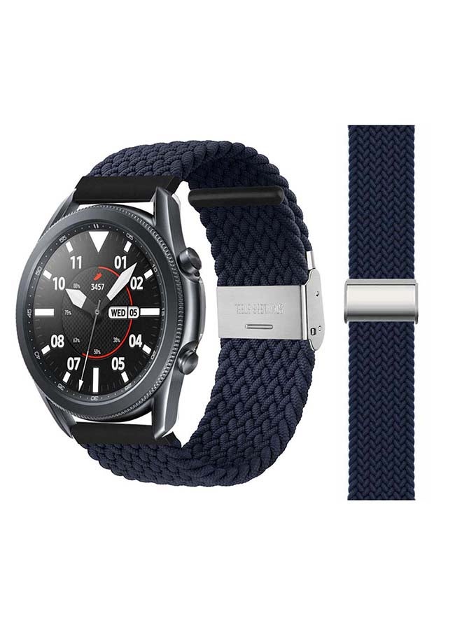 Perfii Adjustable Braided Solo Loop Band for Samsung Galaxy Watch3 45mm Black - Image 1