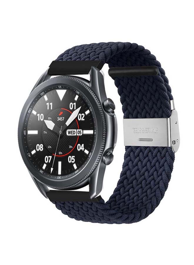Perfii Adjustable Braided Solo Loop Band for Samsung Galaxy Watch3 45mm Black - Image 2