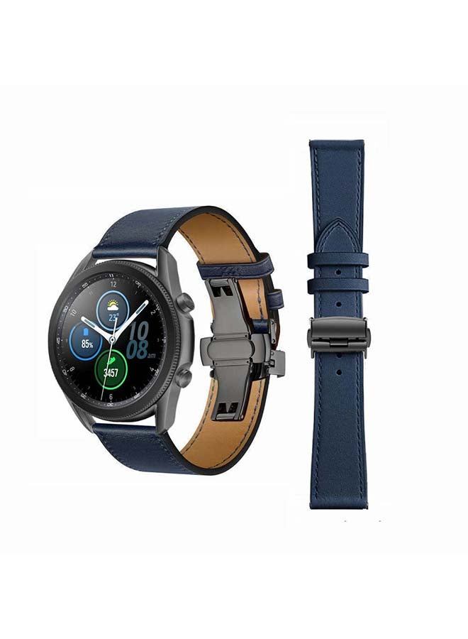 Perfii Genuine Leather Replacement Band for Samsung Galaxy Watch3 45mm Multicolour  - Image 1