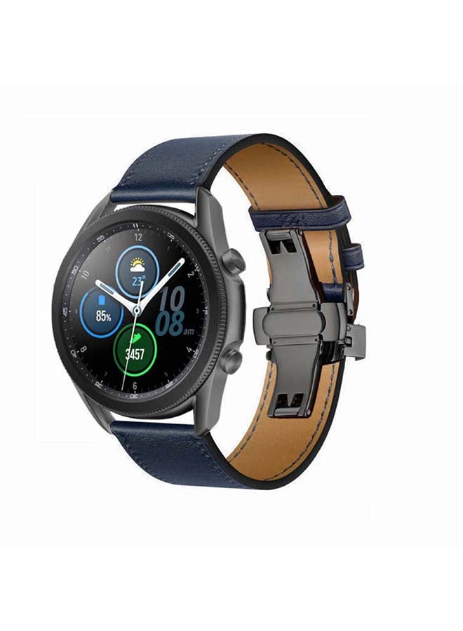 Perfii Genuine Leather Replacement Band for Samsung Galaxy Watch3 45mm Multicolour  - Image 2