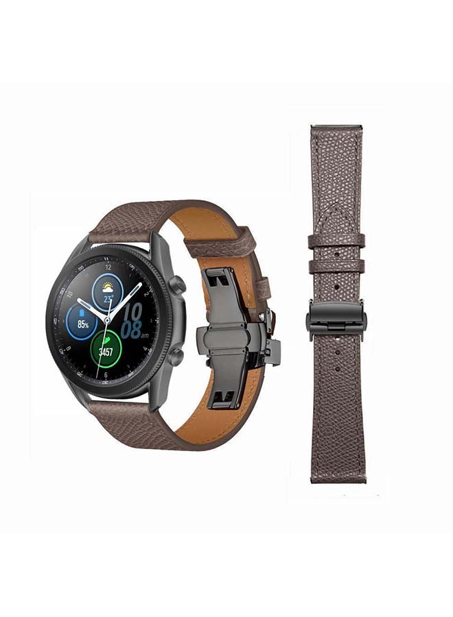 Perfii Genuine Leather Replacement Band for Samsung Galaxy Watch3 45mm Multicolour - Image 1