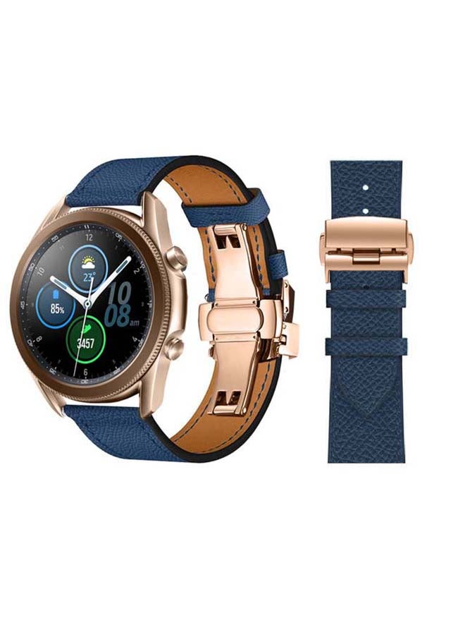 Perfii Genuine Leather Replacement Band for Samsung Galaxy Watch3 45mm Multicolour - Image 1