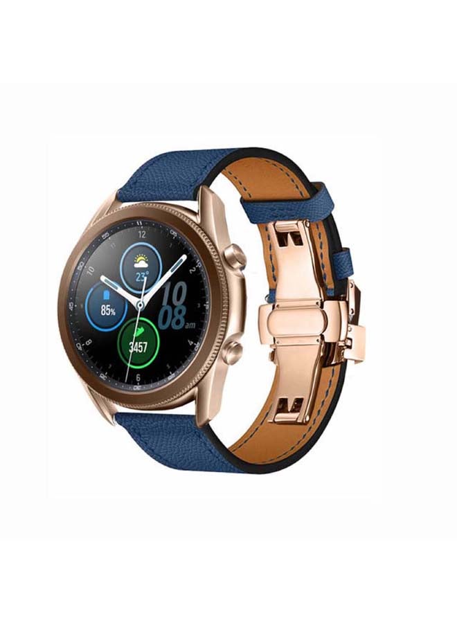 Perfii Genuine Leather Replacement Band for Samsung Galaxy Watch3 45mm Multicolour - Image 2