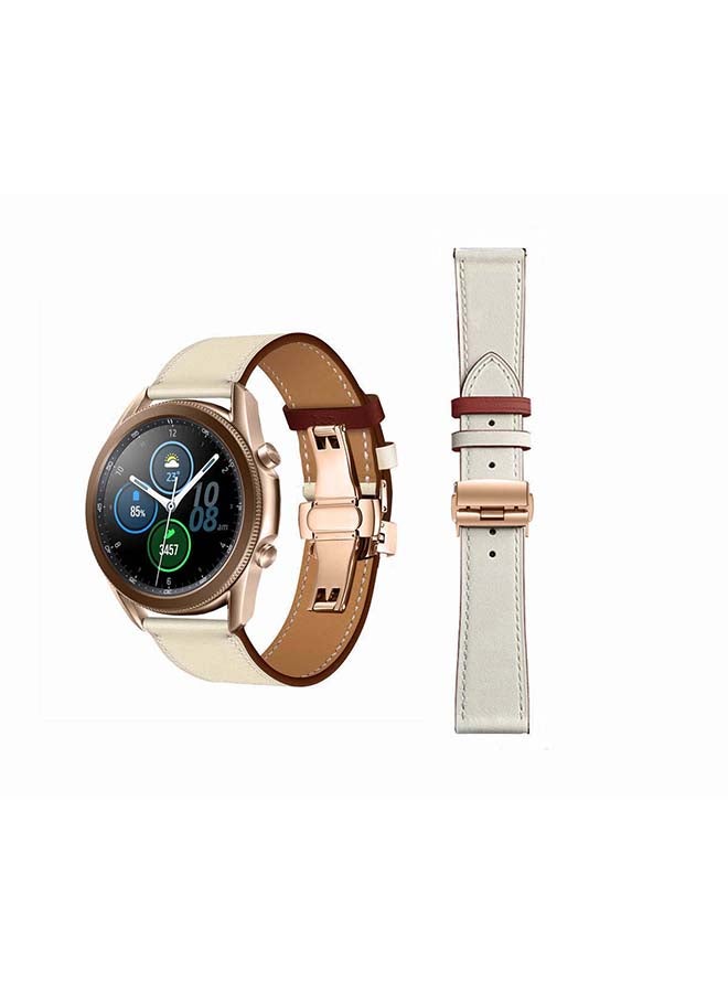 Perfii Genuine Leather Replacement Band for Samsung Galaxy Watch3 45mm Multicolour - Image 1