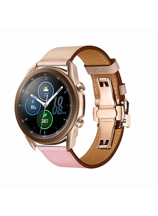 Perfii Genuine Leather Replacement Band for Samsung Galaxy Watch3 45mm Multicolour - Image 2