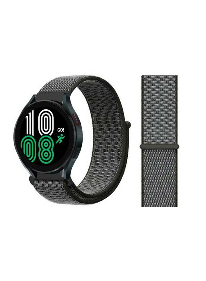 Perfii Nylon Loop Replacement Band For Samsung Galaxy Watch 4 40/44mm Dark Olive - Image 1